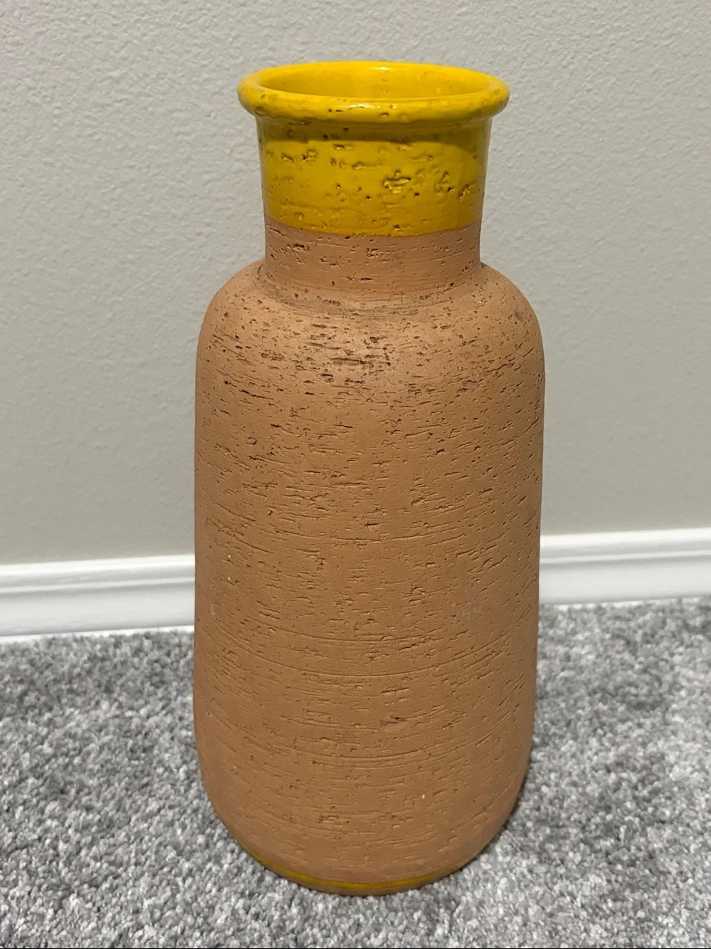 Vintage Rosenthal Netter Vase Made in Italy MCM 1960’s? Orange Yellow Flowers
